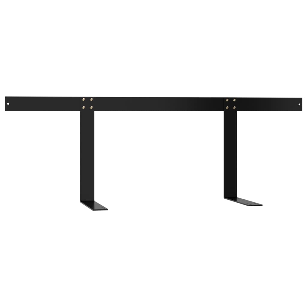 Black Iron Backrest for Pallet Sofa - 110 cm Comfort and Style