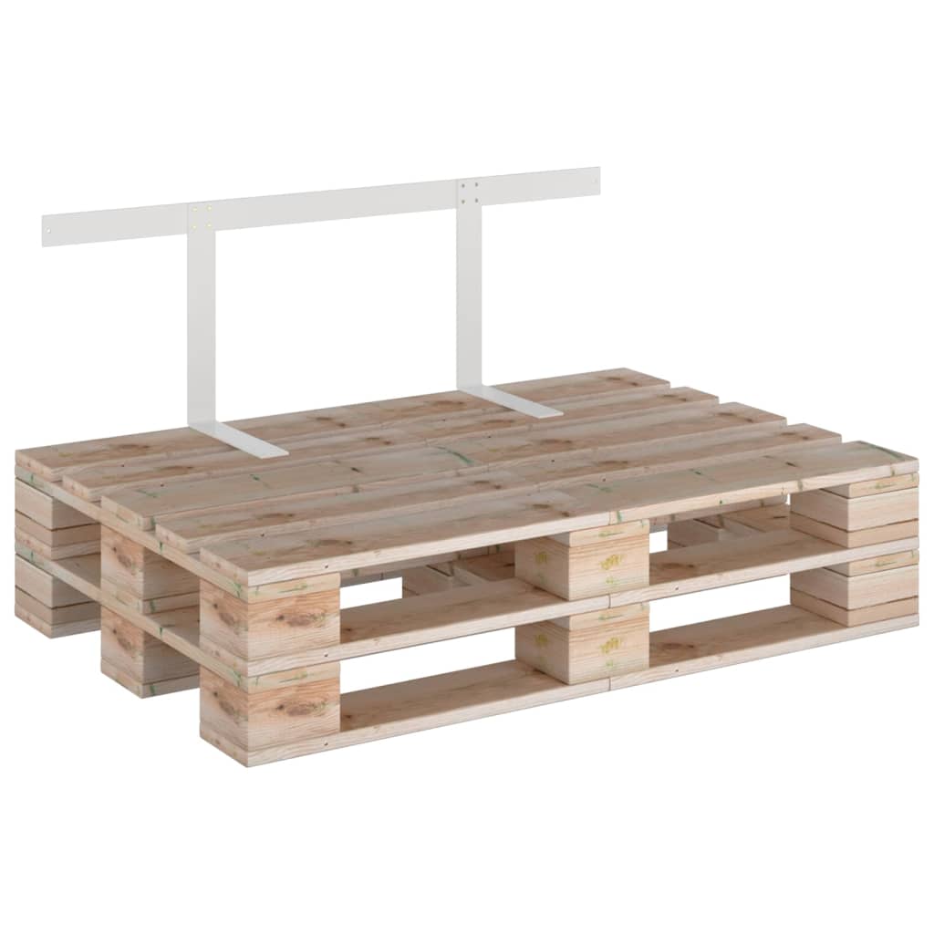 White Iron Backrest for Pallet Sofa - 110 cm Comfort & Style
