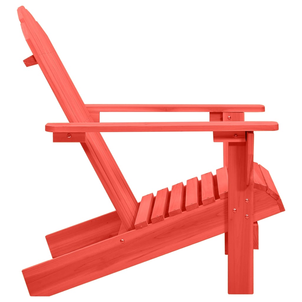 Red Fir Wood Adirondack Chair for Garden - Durable & Stylish
