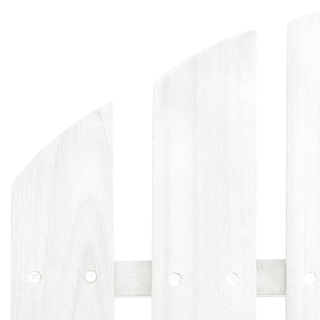 Elegant White Fir Wood 2-Seater Garden Adirondack Chair & Ottoman