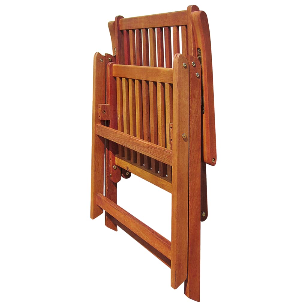 4 Pcs Solid Acacia Wood Folding Garden Chairs - Durable & Stylish