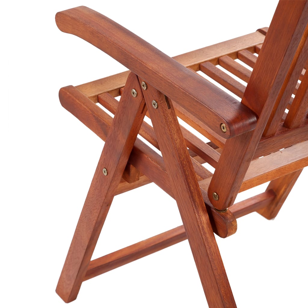 4 Pcs Solid Acacia Wood Folding Garden Chairs - Durable & Stylish