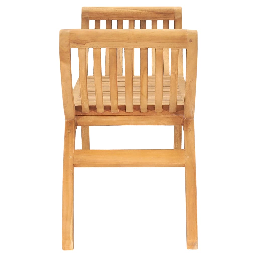 Solid Teak Wood Garden Bench 160cm - Durable & Stylish Seating