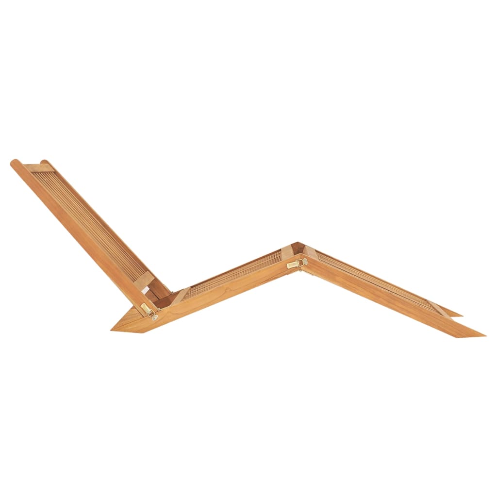 Solid Teak Wood Sun Lounger - Durable & Stylish Outdoor Relaxation