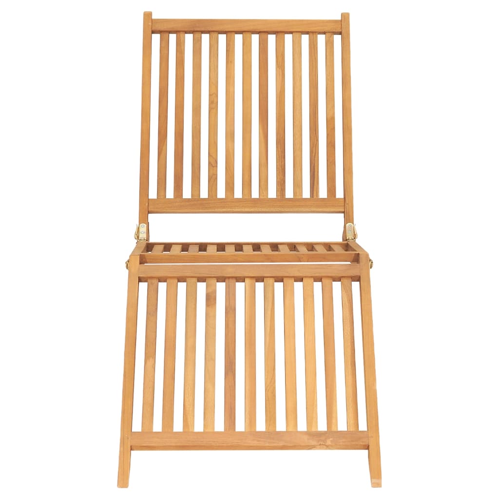 Solid Teak Wood Sun Lounger - Durable & Stylish Outdoor Relaxation