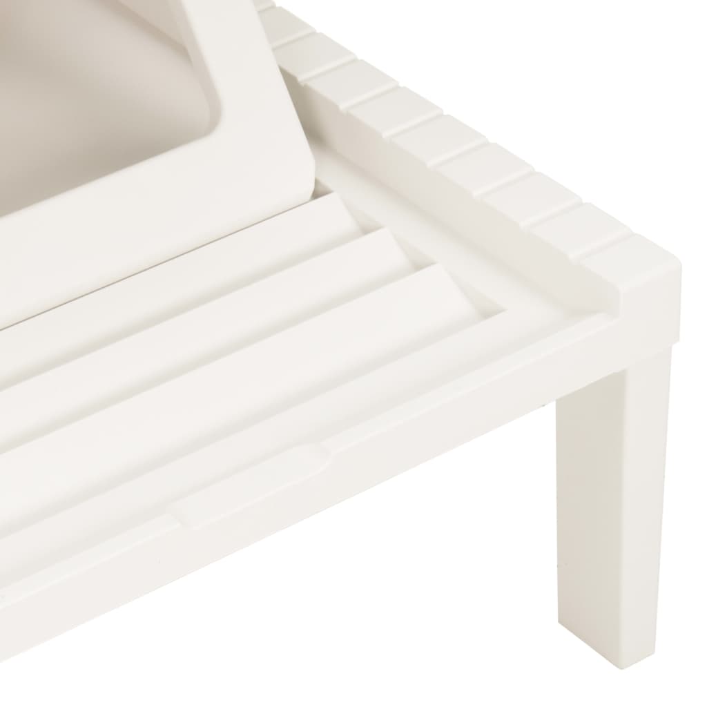 White Plastic Sun Lounger – Durable & Stylish Outdoor Relaxation
