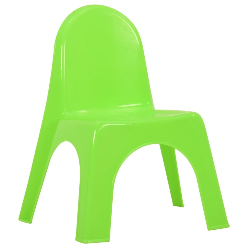 Kids' White PP Table & Chair Set – Durable & Fun Playroom Furniture