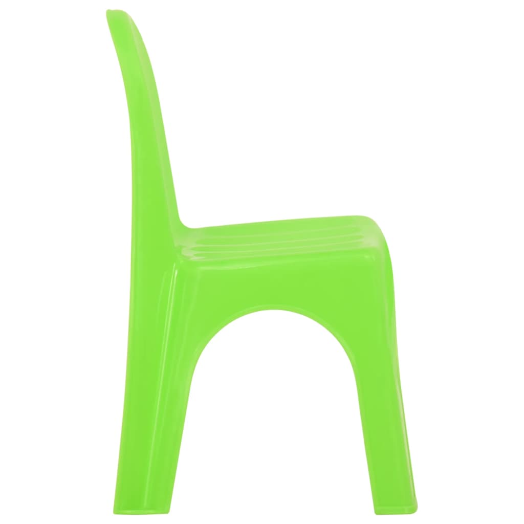 Kids' White PP Table & Chair Set – Durable & Fun Playroom Furniture