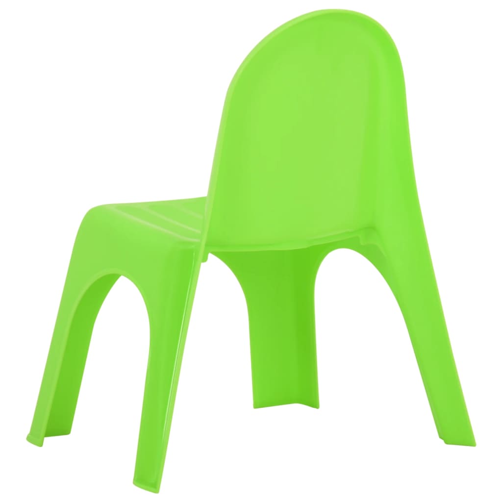 Kids' White PP Table & Chair Set – Durable & Fun Playroom Furniture