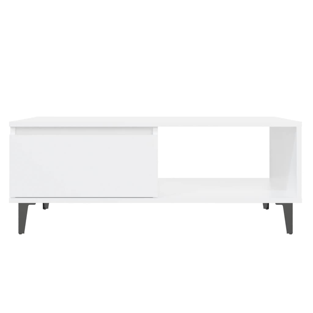 Coffee Table White 90x60x35 cm Engineered Wood