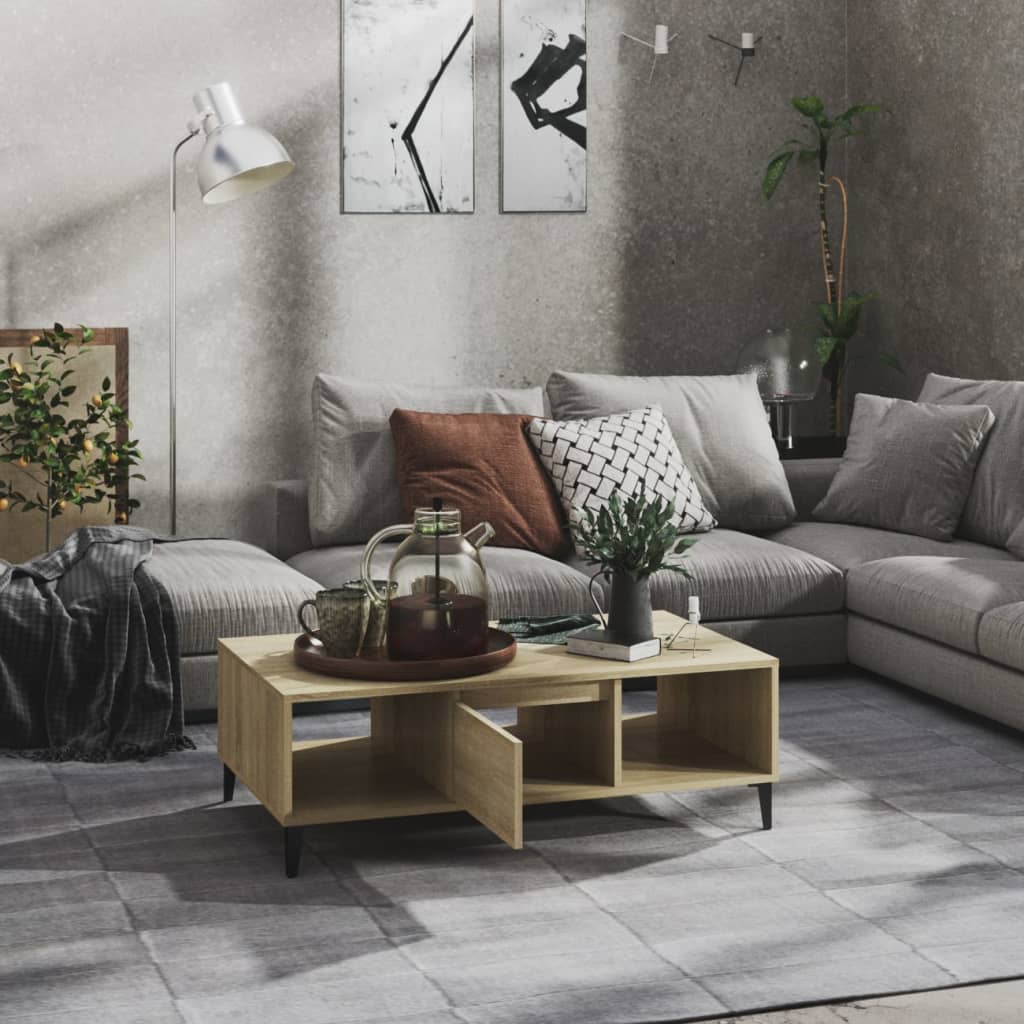 Coffee Table Sonoma Oak 103.5x60x35 cm Engineered Wood