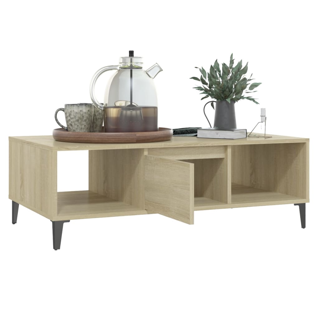 Coffee Table Sonoma Oak 103.5x60x35 cm Engineered Wood
