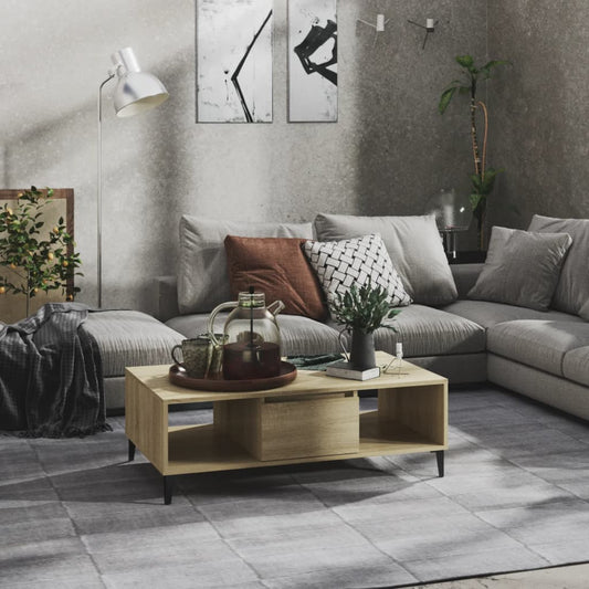 Coffee Table Sonoma Oak 103.5x60x35 cm Engineered Wood