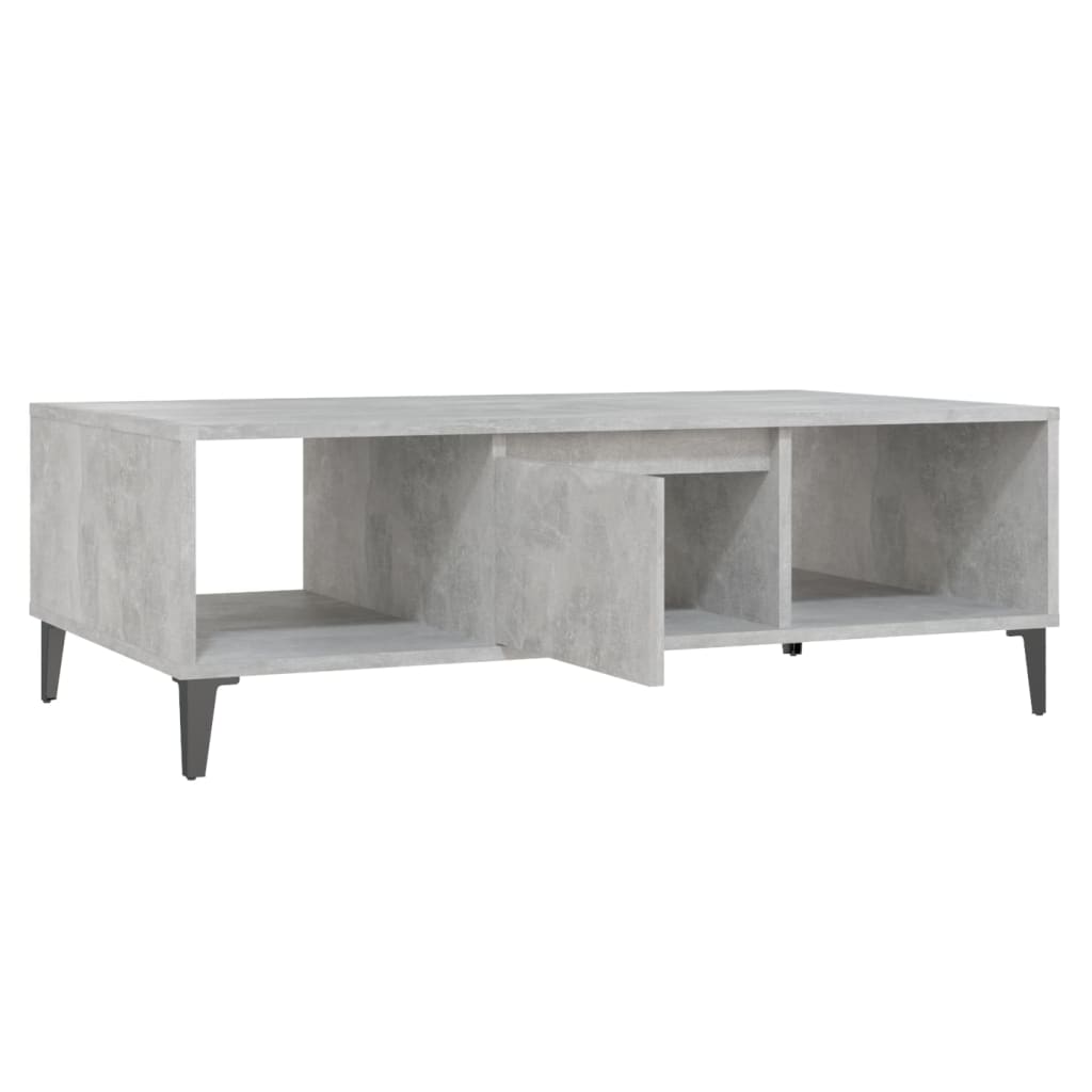 Coffee Table Concrete Grey 103.5x60x35 cm Engineered Wood