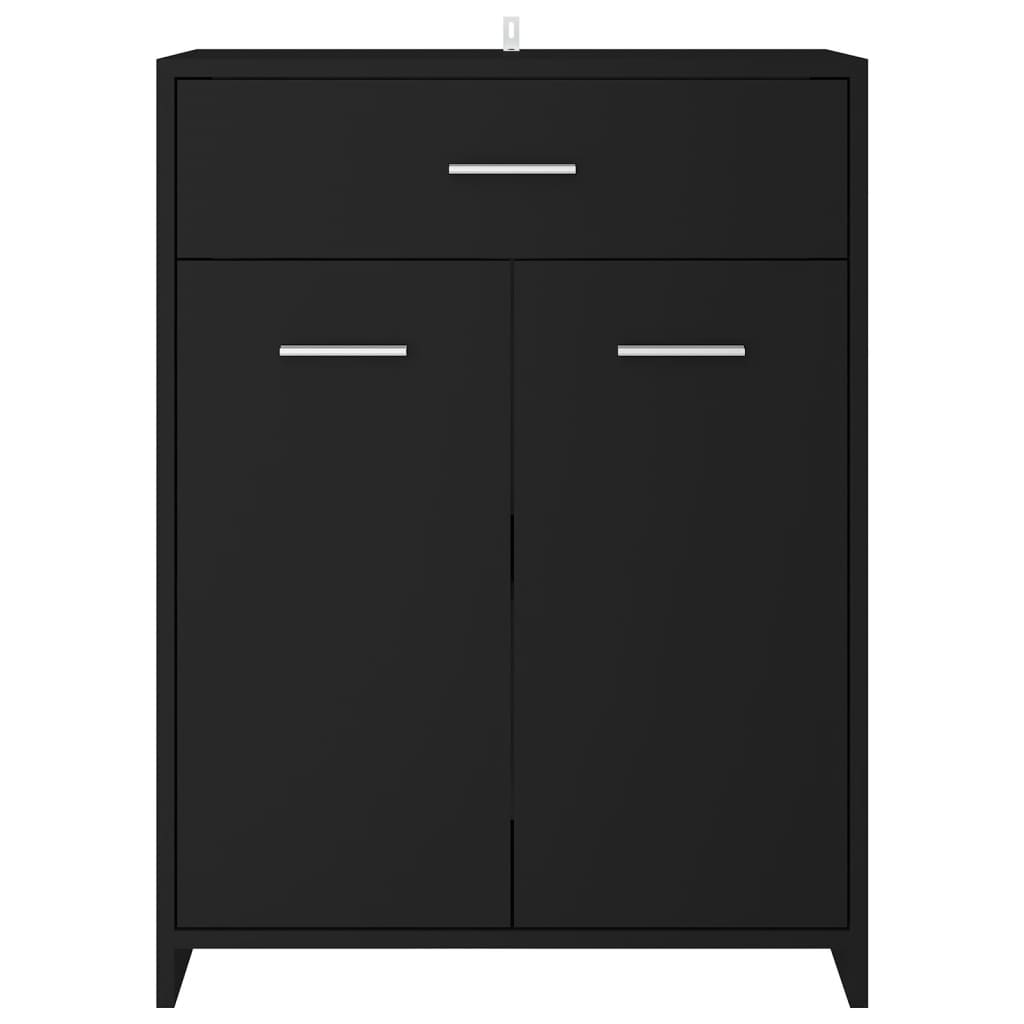 4 Piece Bathroom Furniture Set Black