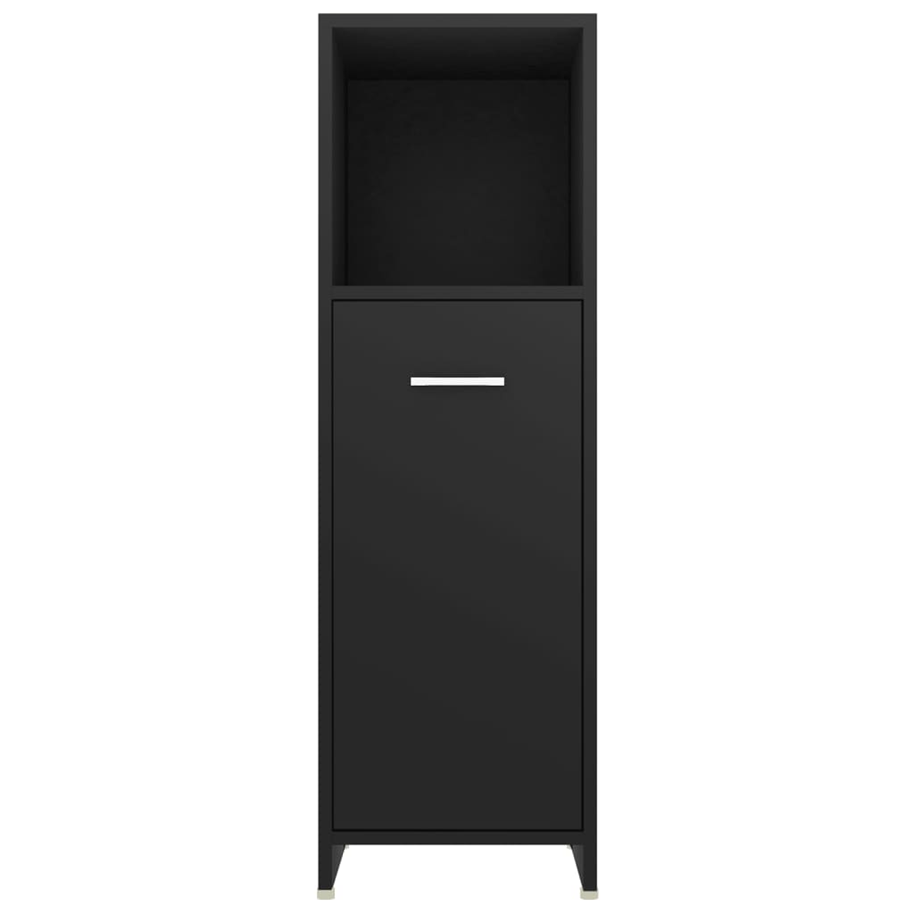 4 Piece Bathroom Furniture Set Black