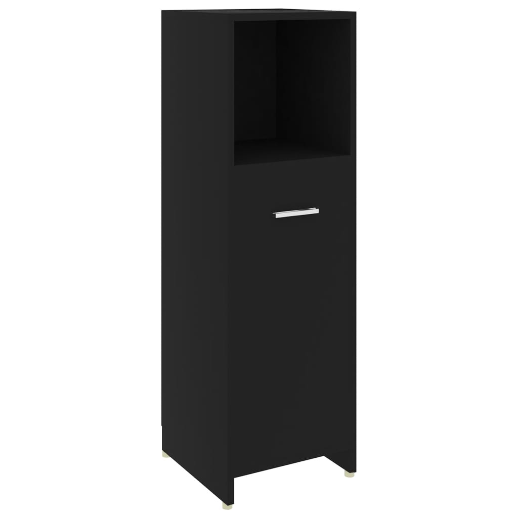 4 Piece Bathroom Furniture Set Black