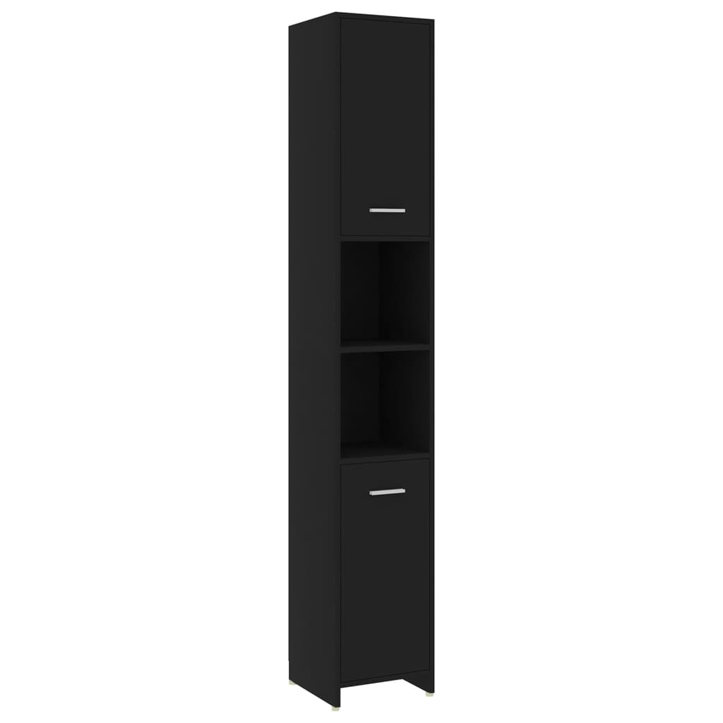 4 Piece Bathroom Furniture Set Black