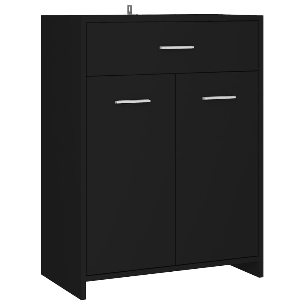 4 Piece Bathroom Furniture Set Black