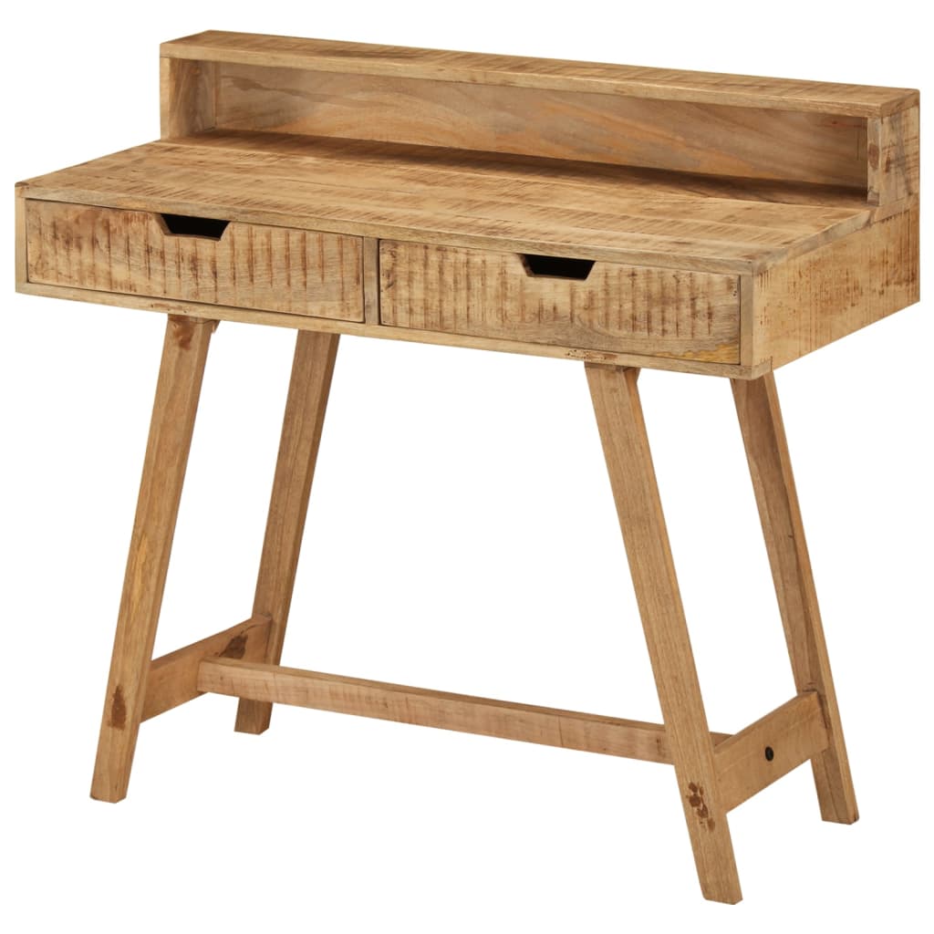 Solid Mango Wood Desk - 100x45x90 cm - Rustic Charm