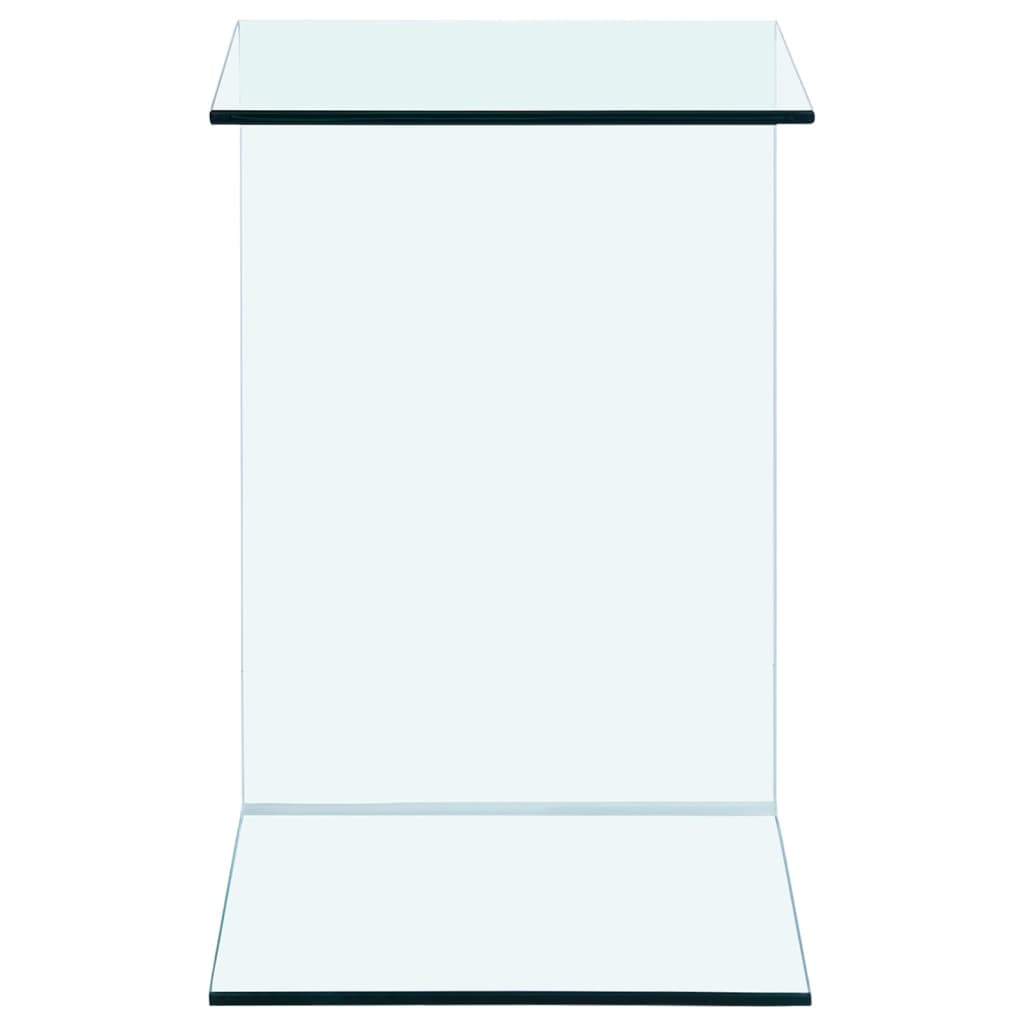 Side Table 40x40x60 cm Tempered Glass