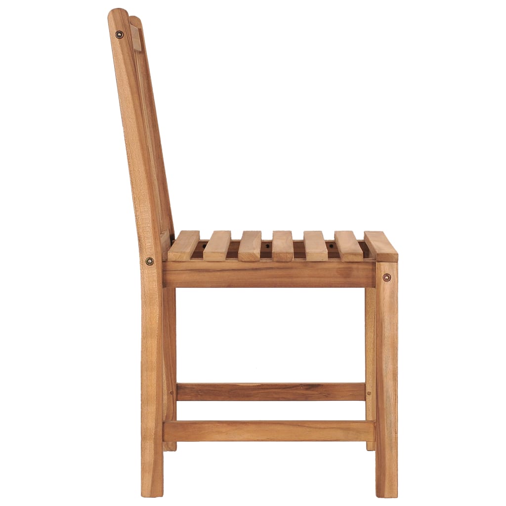 6-Piece Solid Teak Wood Garden Chairs - Durable & Stylish