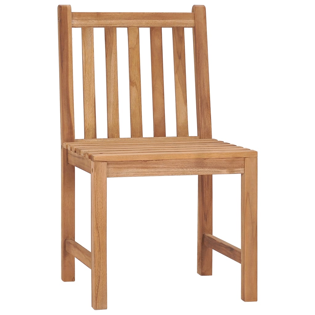 8-Piece Solid Teak Wood Garden Chairs Set - Durable & Stylish