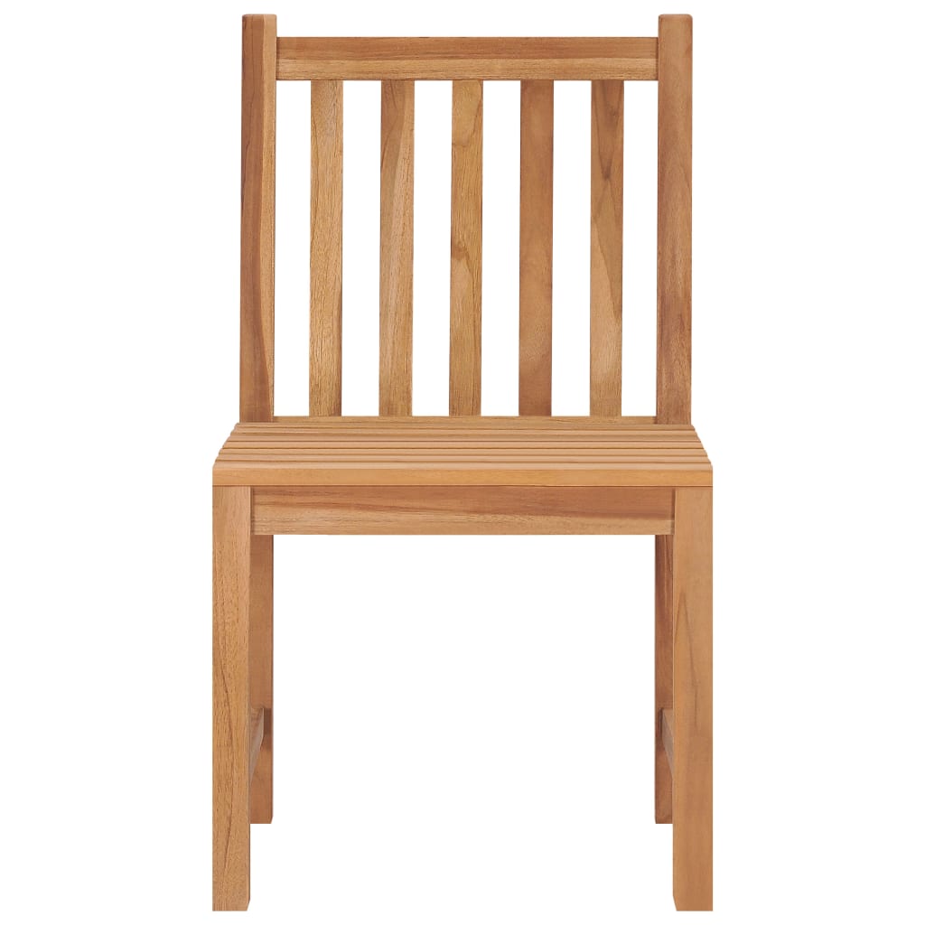 8-Piece Solid Teak Wood Garden Chairs Set - Durable & Stylish