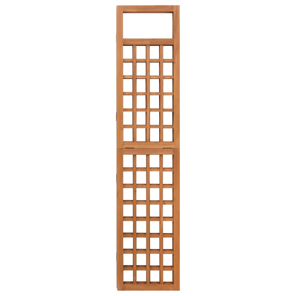 3-Panel Solid Fir Wood Room Divider/Trellis - 121x180.5 cm