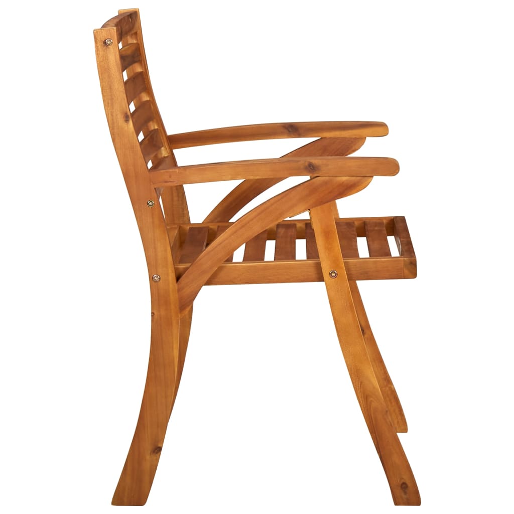 6-Piece Solid Acacia Wood Garden Chairs Set - Durable & Stylish
