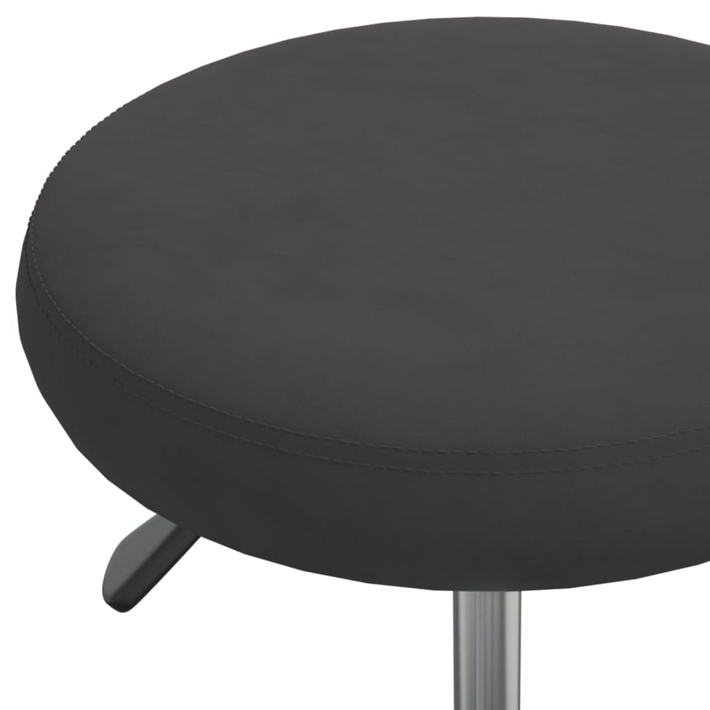 Luxurious Black Velvet Office Swivel Chair - Ergonomic & Stylish