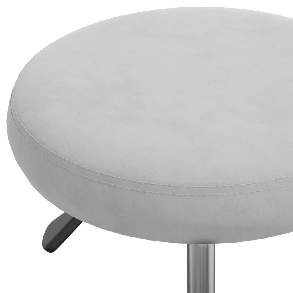 Light Grey Velvet Office Swivel Chair – Stylish & Comfortable Seating