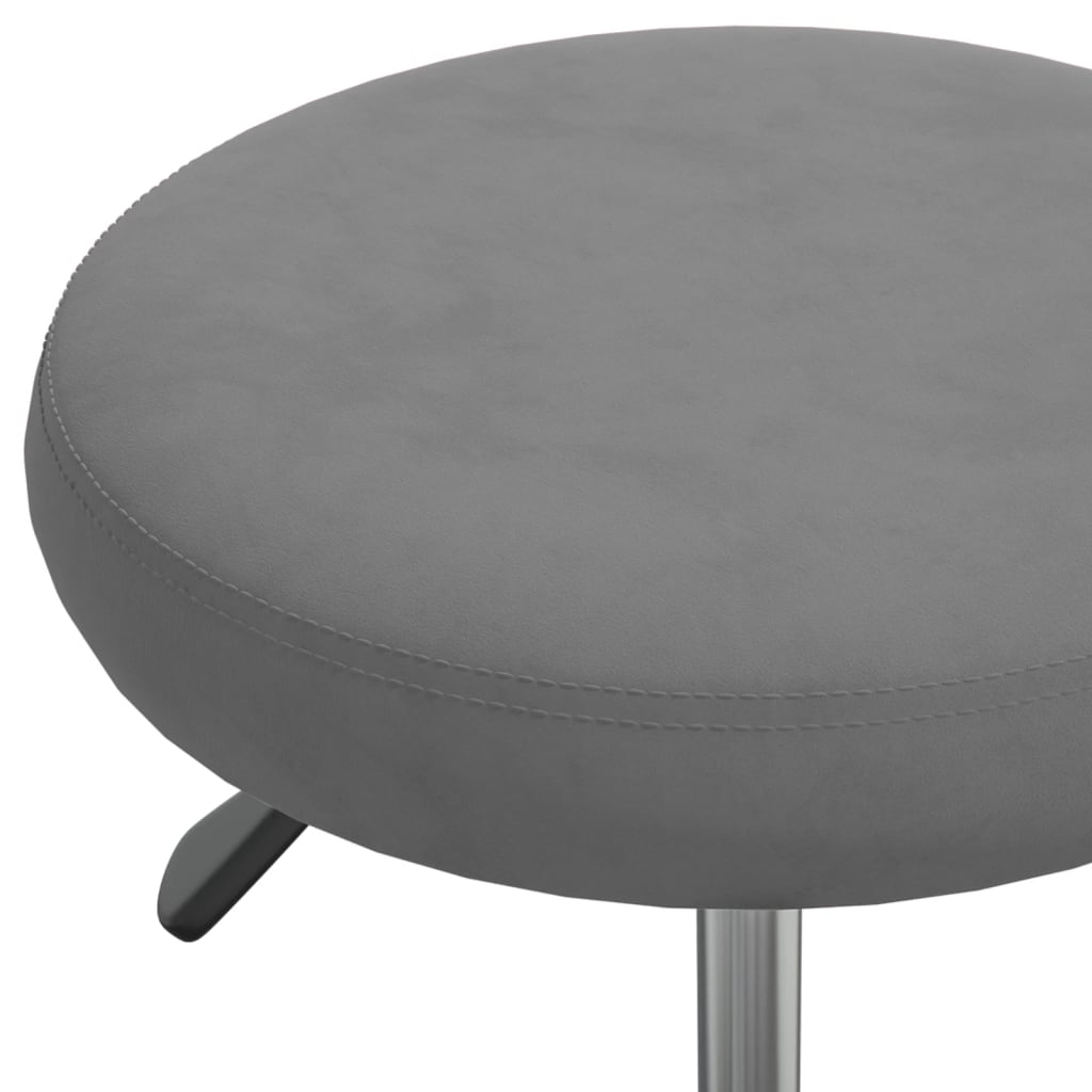 Elegant Dark Grey Velvet Office Swivel Chair - Comfort Redefined