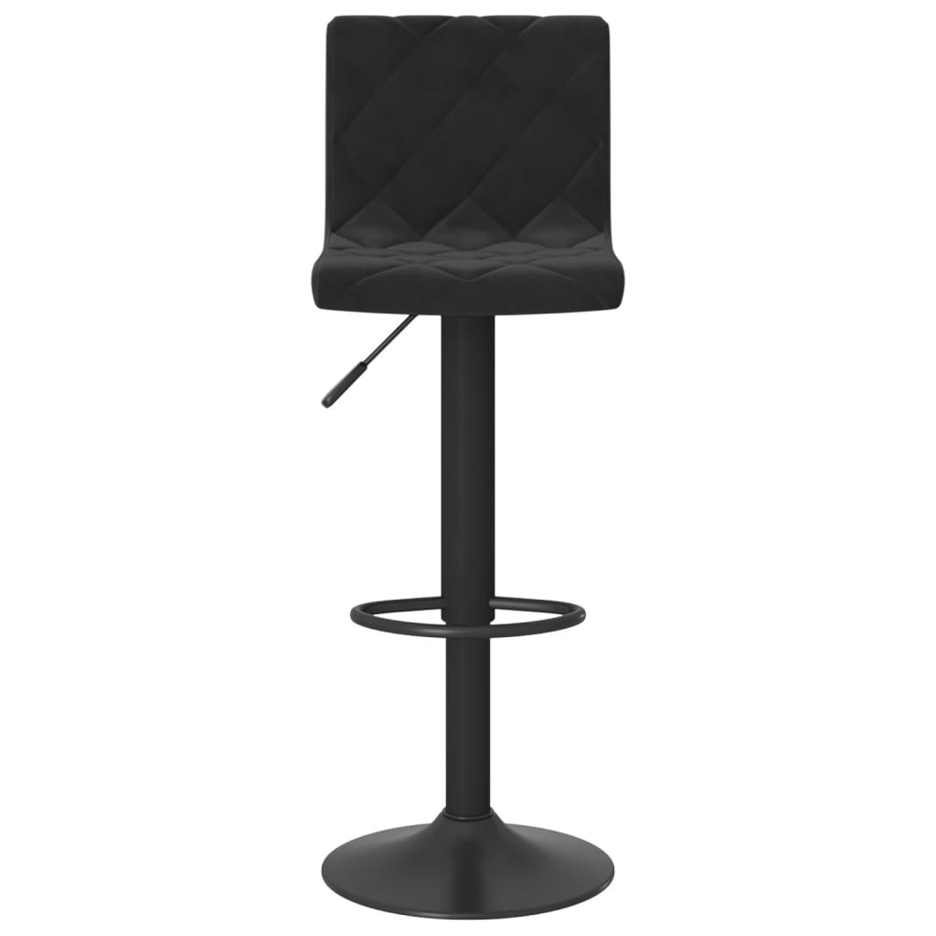 Elegant Black Velvet Bar Stools Set of 2 - Chic & Comfortable Seating