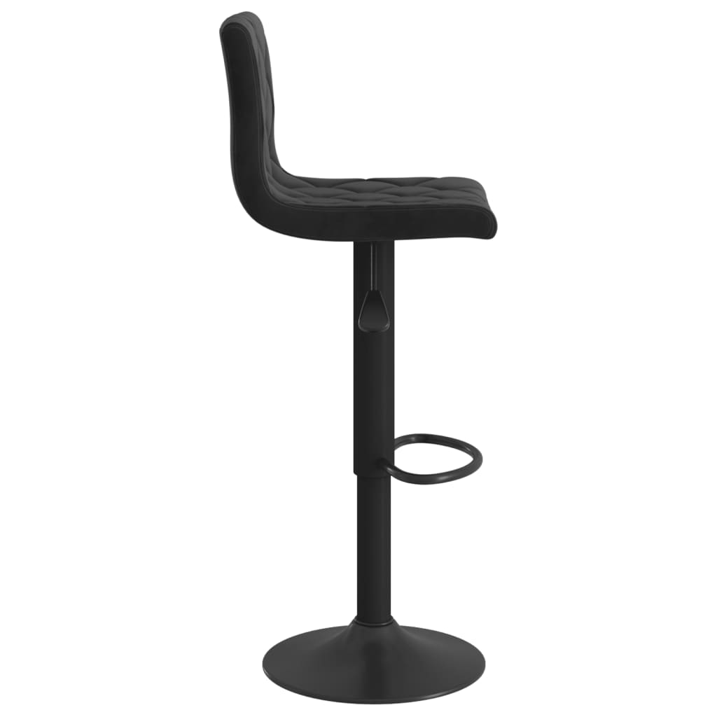 Elegant Black Velvet Bar Stools Set of 2 - Chic & Comfortable Seating