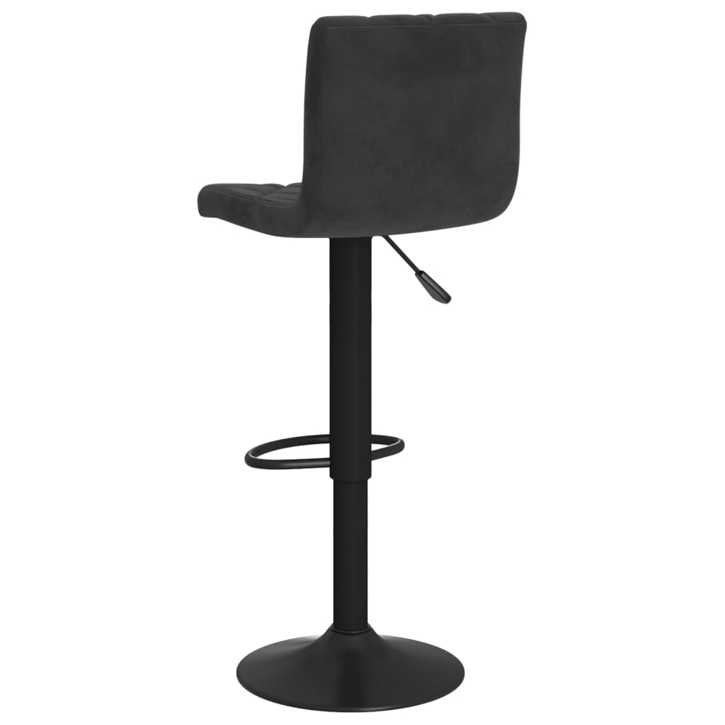 Elegant Black Velvet Bar Stools Set of 2 - Chic & Comfortable Seating
