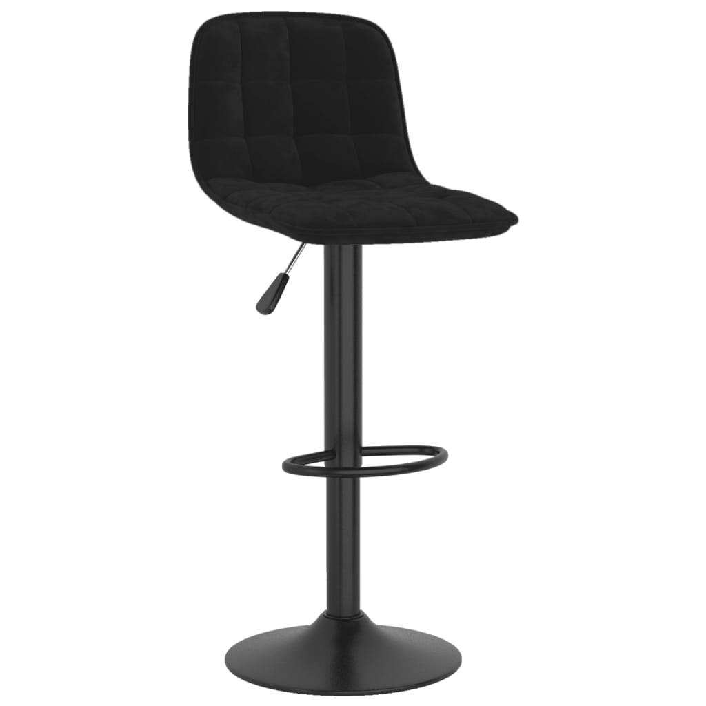 Elegant Black Velvet Bar Stools Set of 2 - Chic & Stylish