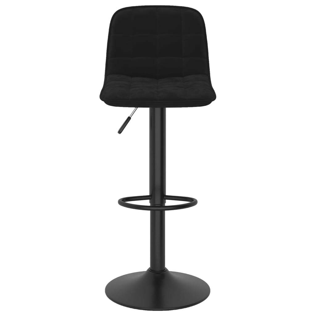 Elegant Black Velvet Bar Stools Set of 2 - Chic & Stylish