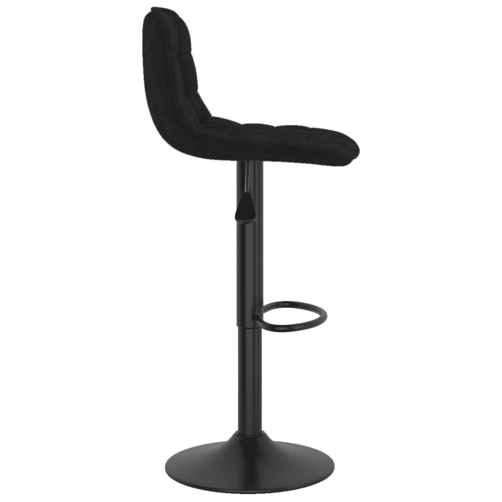 Elegant Black Velvet Bar Stools Set of 2 - Chic & Stylish