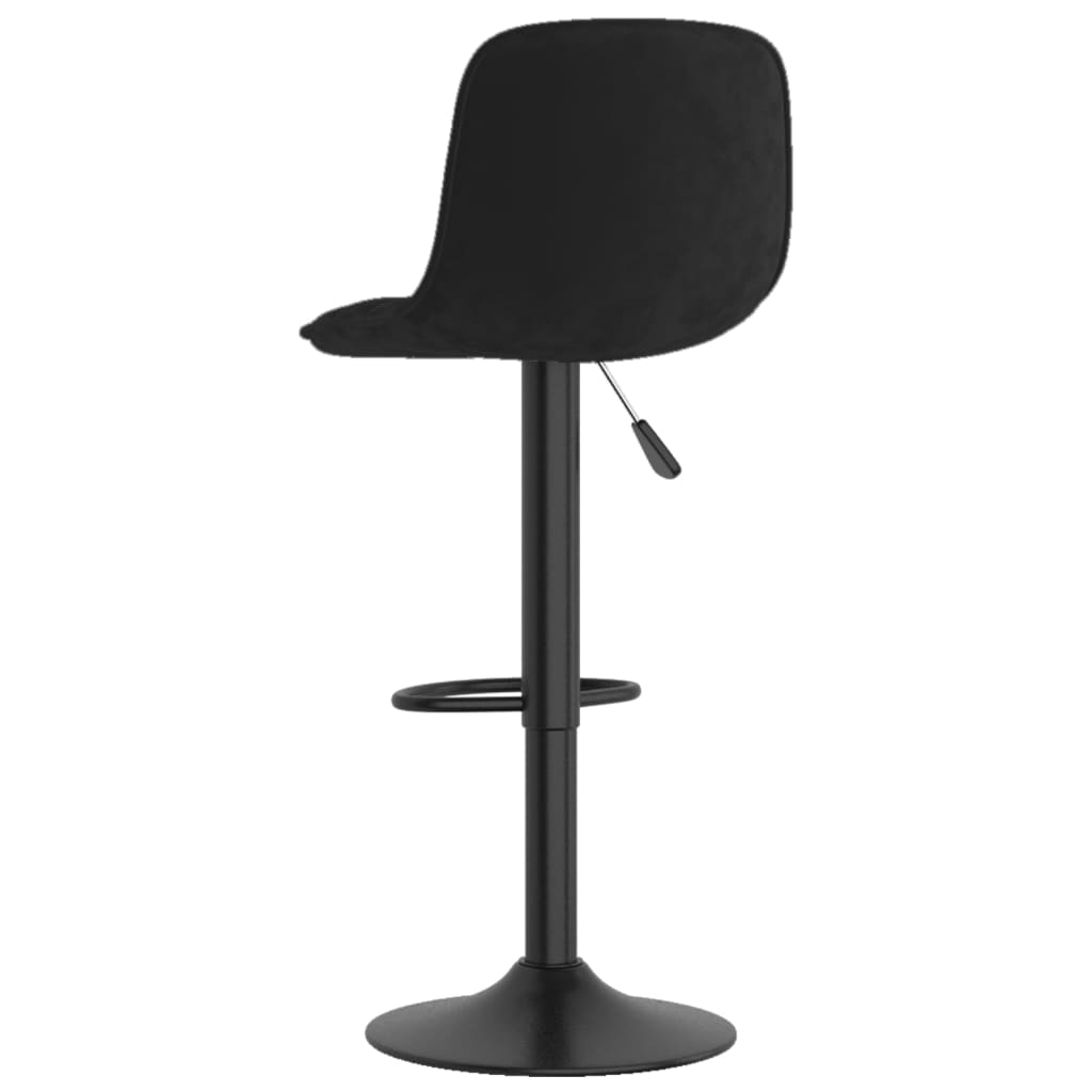 Elegant Black Velvet Bar Stools Set of 2 - Chic & Stylish