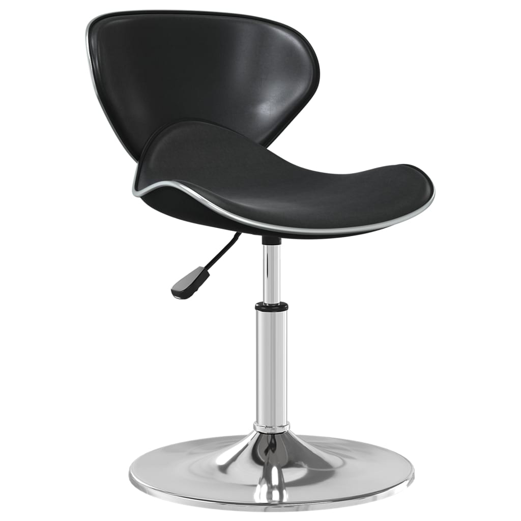 Elegant Black Faux Leather Bar Stool - Modern & Stylish Seating