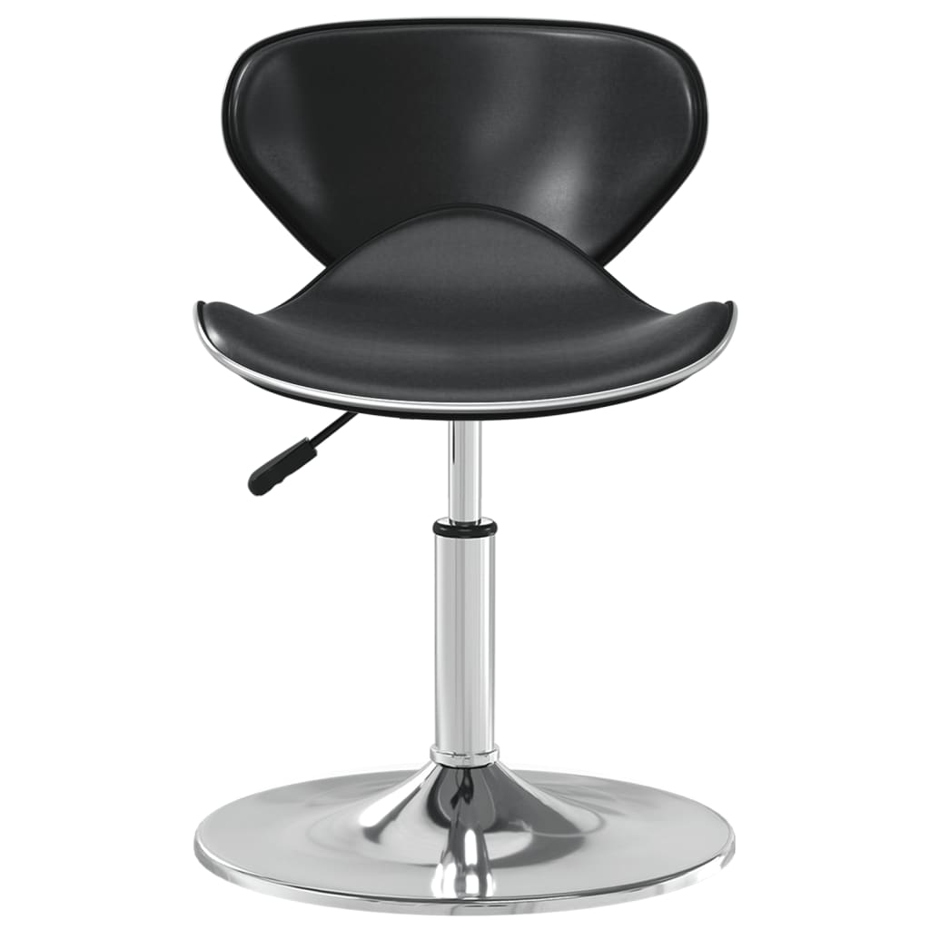 Elegant Black Faux Leather Bar Stool - Modern & Stylish Seating