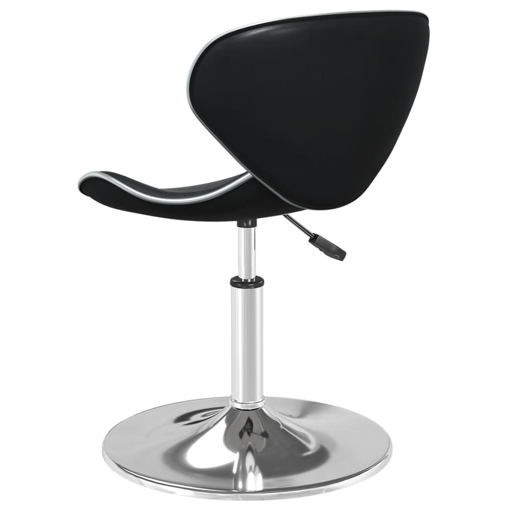 Elegant Black Faux Leather Bar Stool - Modern & Stylish Seating