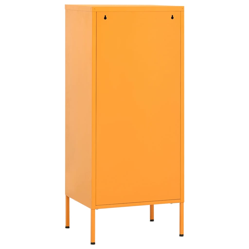 Mustard Yellow Steel Storage Cabinet 42.5x35x101.5 cm