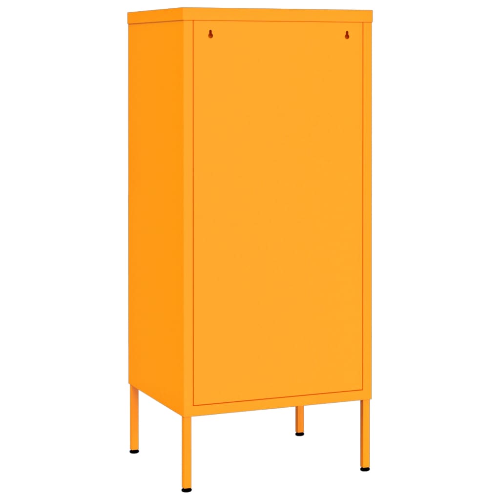 Mustard Yellow Steel Storage Cabinet 42.5x35x101.5 cm