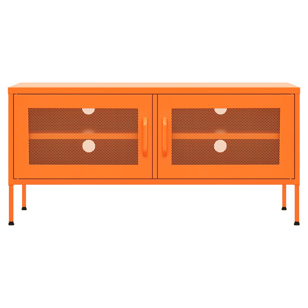 TV Cabinet Orange 105x35x50 cm Steel