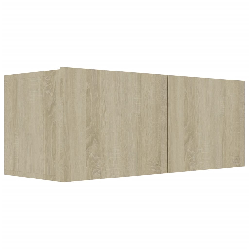 4 Piece TV Cabinet Set Sonoma Oak Engineered Wood