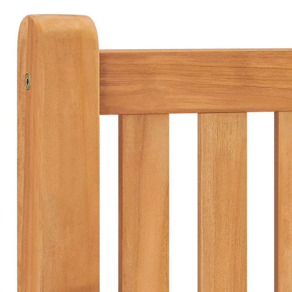 Solid Teak Wood Garden Bench 114cm - Durable Outdoor Seating