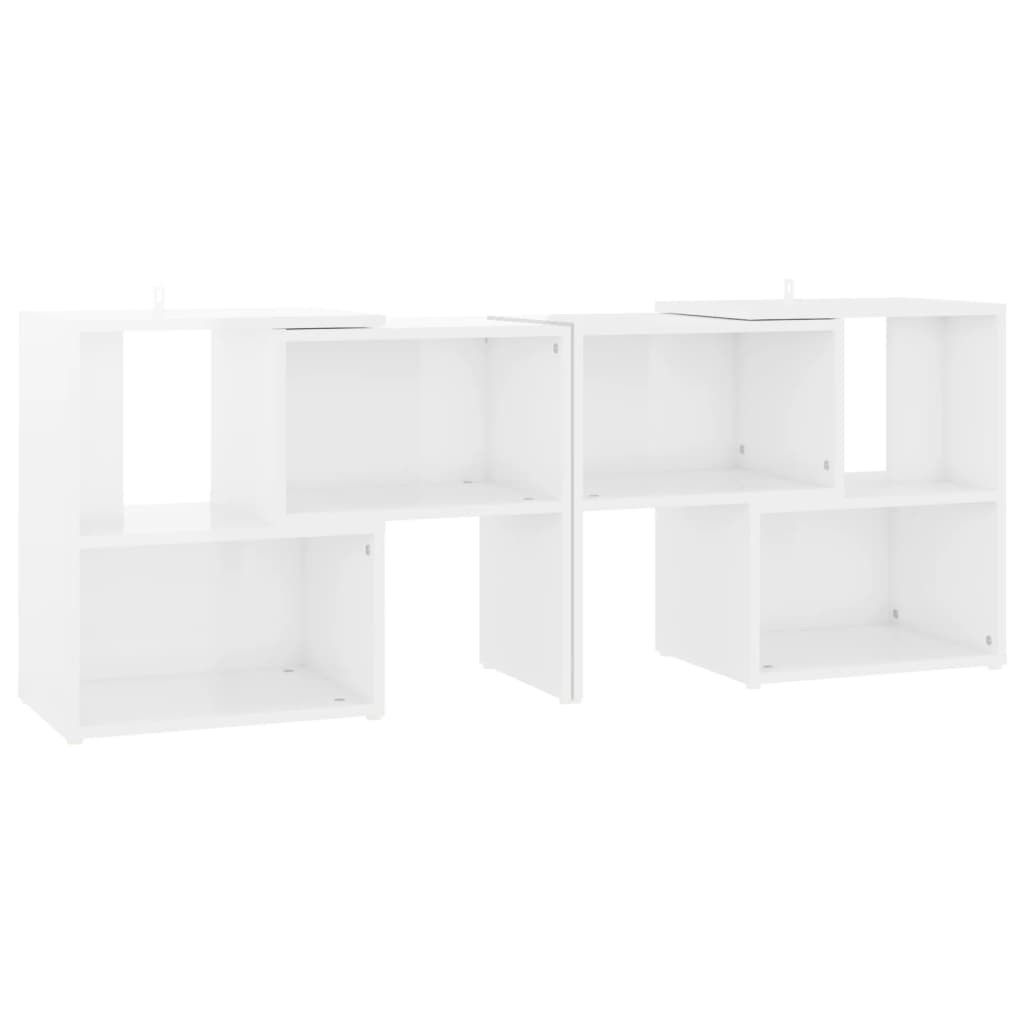 TV Cabinet High Gloss White 104x30x52 cm Engineered Wood