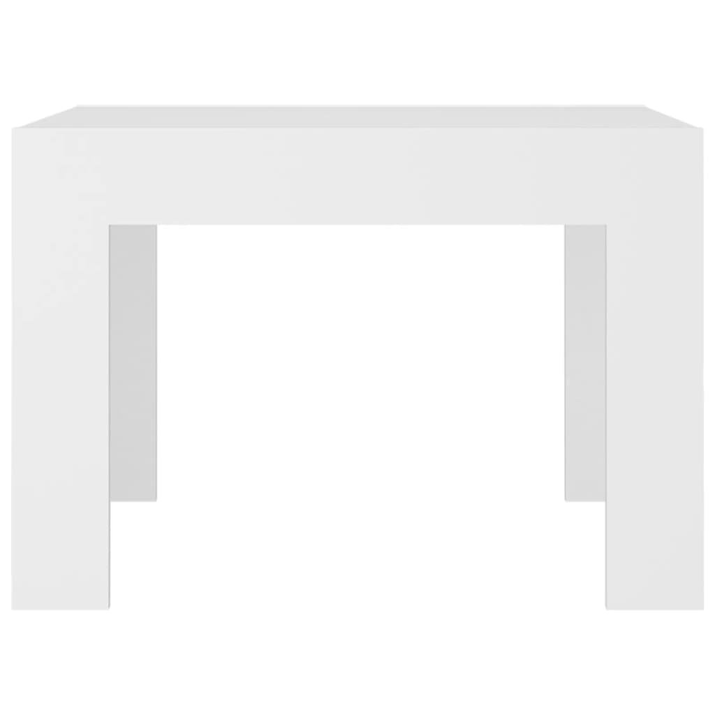 Coffee Table White 50x50x35 cm Engineered Wood